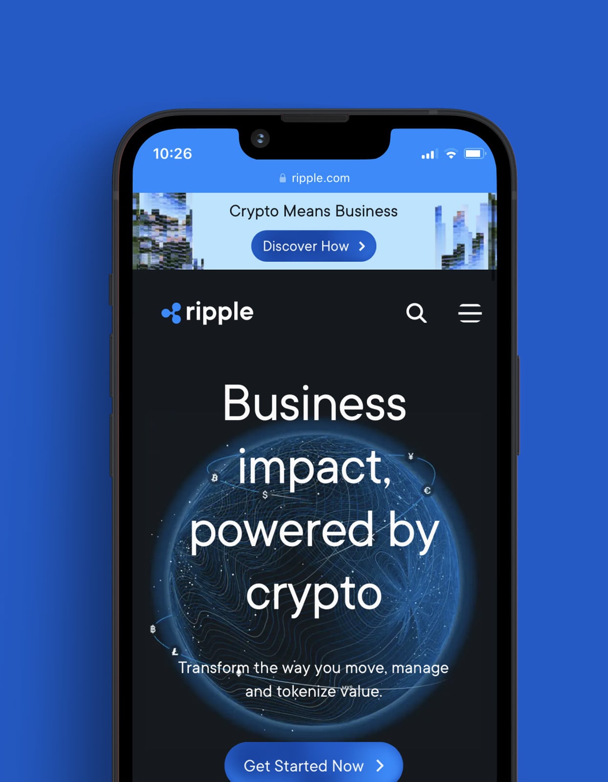 Ripple mobile application