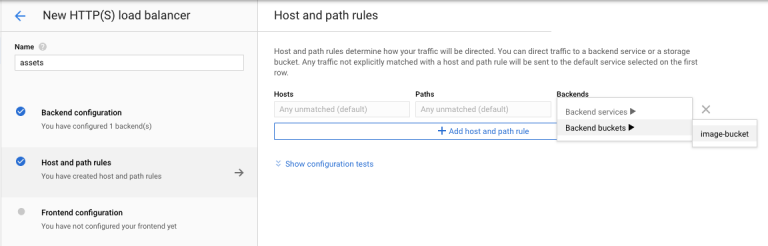 Set Up a Load Balancer – Host/Path Mappings