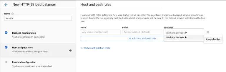 Set Up a Load Balancer – Host/Path Mappings